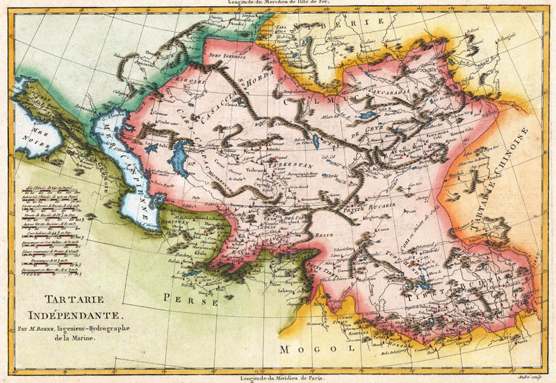 Tartaria Turkestan 1780 Bonne